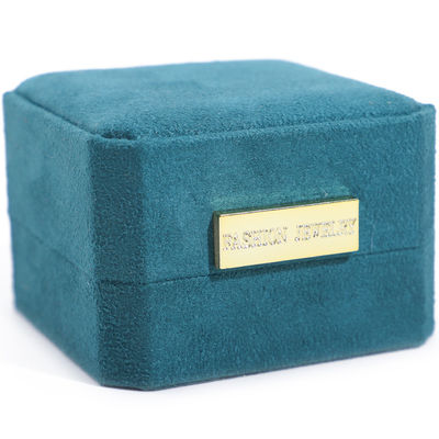 Wholesale Manufacturing Luxury handmake Jewellery Box packaging Personalized Custom logo high end light blue Necklace Bracelet Earrings Ring Packaging Velvet Octagonal Jewelry Box