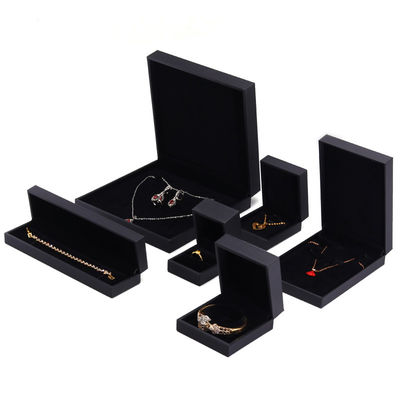 OEM Grain Textured Noble Luxury PU Leather Jewelry Box Case For Storage Packaging