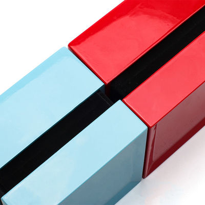 Hanhong Square Spray Paint Multicolor Jewelry Box with Light and Silk Screen Printing