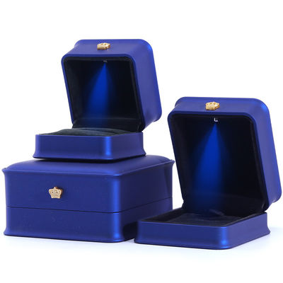 Buy Custom Luxury Crown Jewelry Packaging Box with LED Light and Handmade Newest Design online manufacture