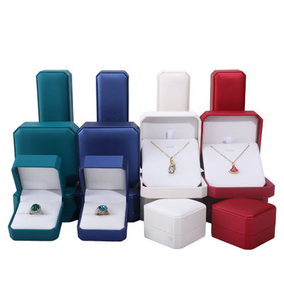 Buy Square Leather Jewelry Box for Custom Packaging of Earrings Bracelet Necklace Ring online manufacture