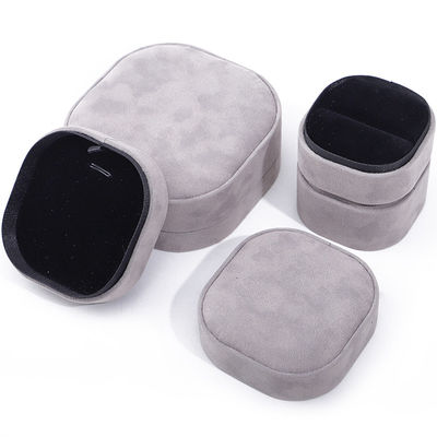 Hanhong Custom Logo Velvet Jewelry Box for Portable Storage of Bracelets Necklaces Rings