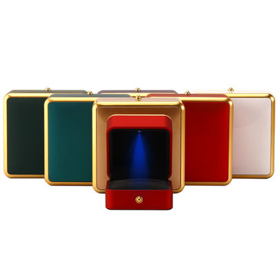 Custom Plastic Jewelry Box With Led Lights , Octagonal Jewelry Packaging Box