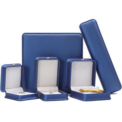 Buy Newest Jewelry Package Blue Leather Crown Jewelry Box for Bracelet Pendant Necklace Ring online manufacture
