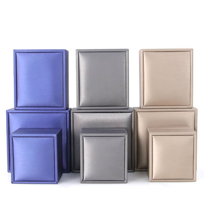 Customized Hanhong Logo LED Jewelry Box for Luxury Faux Leather Personalized Packaging