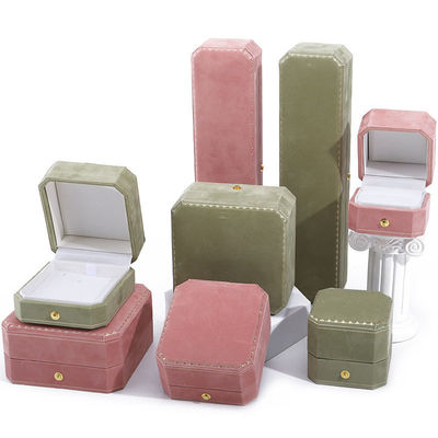 Buy Newest Custom Luxury Octagonal Shape Jewelry Box with Gold Wire and Velvet Interior online manufacture