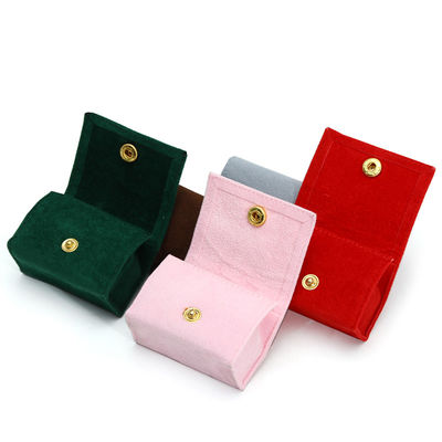 Candy Color Velvet Jewelry Box for Customized Storage of Rings Necklaces and Earrings
