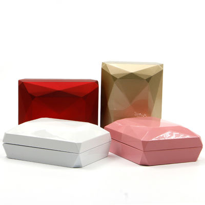 Custom Logo PU Plastic Jewelry Packaging Box with LED Light Hanhong Luxury Ring Box