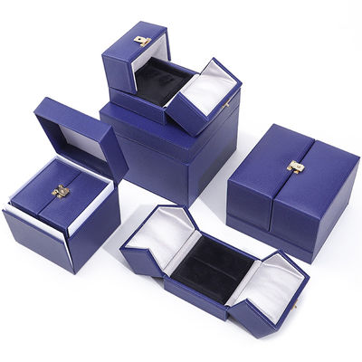 Double Door Storage Velvet Jewelry Box for Newest Style Packaging of Luxury Accessories