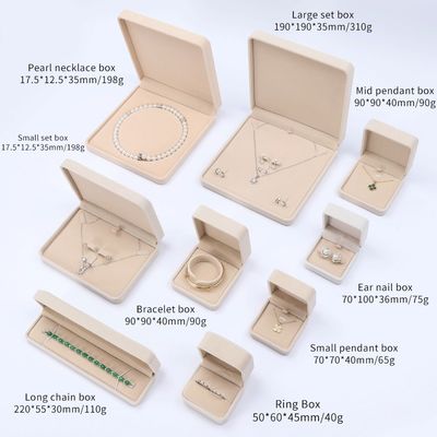 Wholesale Manufacturing Luxury velvet Jewellery Box Personalized Custom logo Red Necklace Bracelet Earrings Ring Packaging Velvet Jewelry Box
