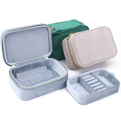 Buy Elegant Velvet Jewelry Storage Box for Custom Earrings Necklaces and Rings Newest Style online manufacture
