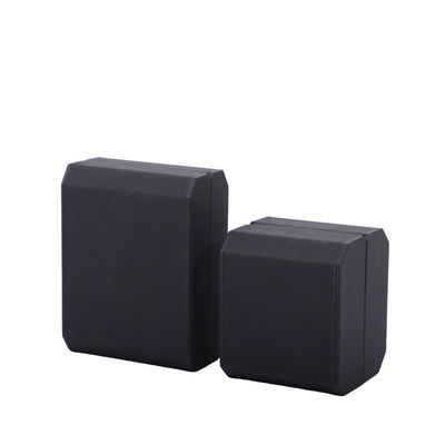 Black LED Jewelry Box with Custom Logo Plastic Material and Custom Velvet Interior