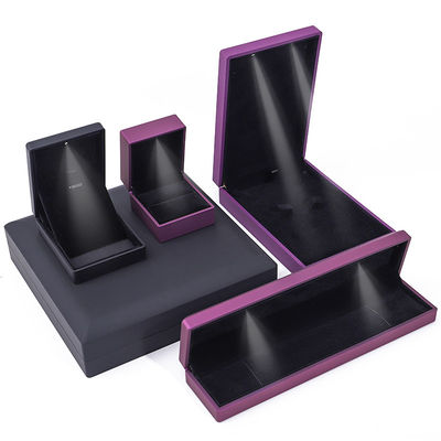 Custom Logo Jewelry Packaging Box Hanhong Velvet Stud Earrings Necklace Bracelet Box