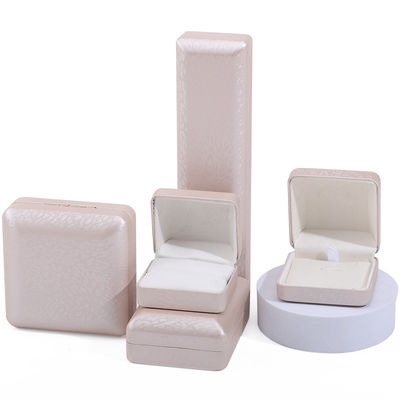 Buy Customized Gold Leather Jewelry Box for Bracelet Necklace and Ring Storage Newest Style online manufacture