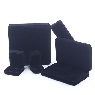 Handmade Black Velvet Ring Jewelry Box for Necklace Stud Earrings Bracelet Custom