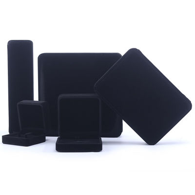 Handmade Black Velvet Ring Jewelry Box for Necklace Stud Earrings Bracelet Custom