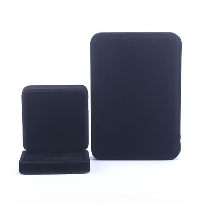 Handmade Black Velvet Ring Jewelry Box for Necklace Stud Earrings Bracelet Custom
