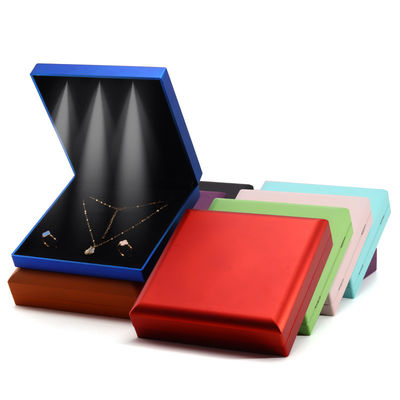 Buy Hanhong Custom Logo White Light Jewelry Packaging Box Set with Ring Necklace Earrings online manufacture