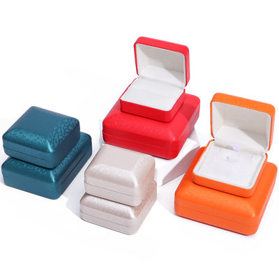 Han Hong Custom Logo Jewelry Package for Bracelet Necklace Ring PU Leather Velvet