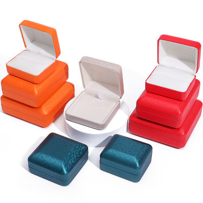 Han Hong Custom Logo Jewelry Package for Bracelet Necklace Ring PU Leather Velvet