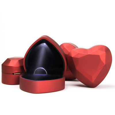 LED Heart-Shaped Red Gem Cassette The Ultimate Jewelry Package for Your End Collection