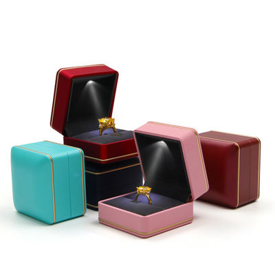 Jewelry Package with Light Hanhong Custom Logo Silk Screen Printing LED Storage Box