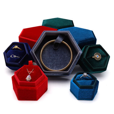 Buy Velvet Travel Ring Box for Customized Jewelry Packaging and Wedding Rings online manufacture