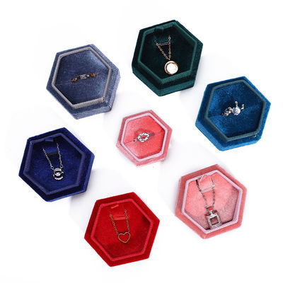 Velvet Travel Ring Box for Customized Jewelry Packaging and Wedding Rings