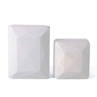 Hanhong Luxury Ring Box Custom Logo PU Plastic White Jewelry Storage Box with LED Light