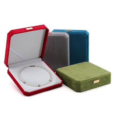 Custom Packaging Velvet Pearl Set Metal Display Stand for Small Case Jewelry Safe Box