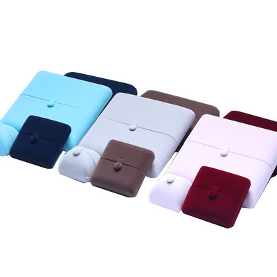 10*10*3cm Hanhong Custom Logo Luxury Jewelry Packaging Box Velvet Necklace Ring Bracelet Earrings