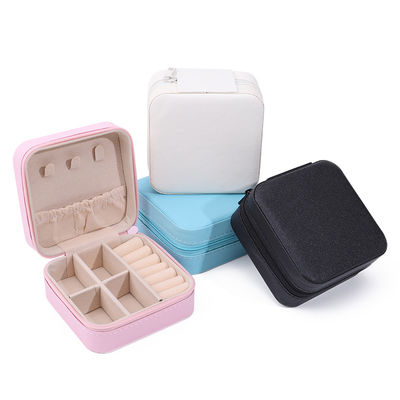 Buy Han Hong Custom Logo Travel Jewelry Packaging Box for Earrings Necklace Ring Storage online manufacture
