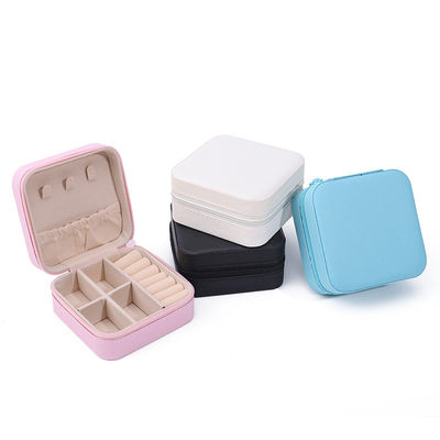 Han Hong Custom Logo Travel Jewelry Packaging Box for Earrings Necklace Ring Storage