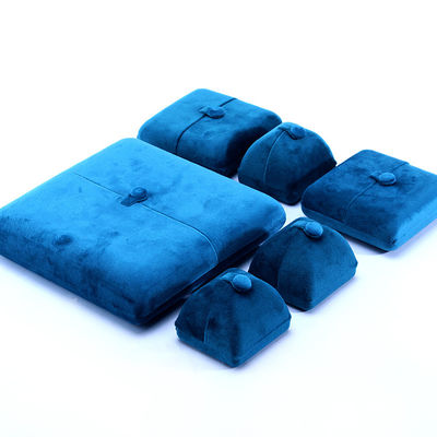 Handmade Blue Velvet Jewelry Box for Bracelet Earrings Necklace Ring 10*10*3cm Size