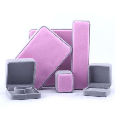 Buy Custom Grade Velvet Jewelry Packaging Box for Necklace Stud Earrings Bracelet and Ring online manufacture
