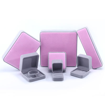 Custom Grade Velvet Jewelry Packaging Box for Necklace Stud Earrings Bracelet and Ring