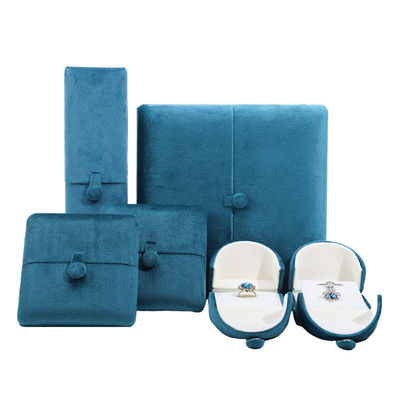 Buy Soft Custom Logo Necklace Ring Gift Box Velvet Color Jewelry Box by Hanhong online manufacture