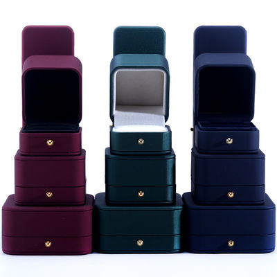 Buy Custom Logo Jewelry Package Hanhong PU Leather Box for Necklace Bracelet Earrings Ring online manufacture
