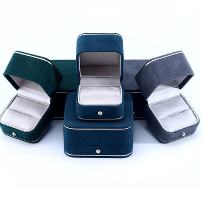 Buy Custom Logo Velvet Jewelry Box for Handmade Bracelets and Rings in 2023 Luxury Packaging online manufacture