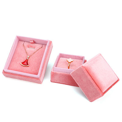 Velvet Jewelry Display Gift Box for Hanhong Luxury Custom Wedding and Engagement