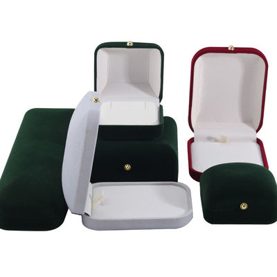 Hanhong Custom Logo Flocked Rectangle Jewelry Package for Bracelet Necklace Earrings