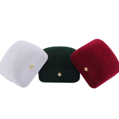 Hanhong Custom Logo Flocked Rectangle Jewelry Package for Bracelet Necklace Earrings