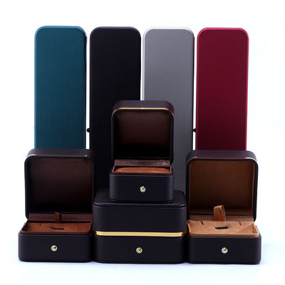 Buy Custom Leather Jewelry Packaging Box for Earrings Necklaces and Rings Stylish Design online manufacture