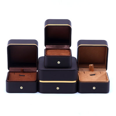 Custom Leather Jewelry Packaging Box for Earrings Necklaces and Rings Stylish Design
