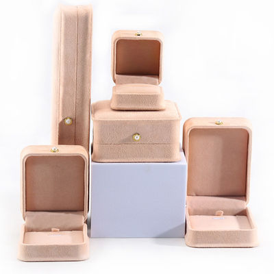 Buy Customized Rectangle Velvet Jewelry Box For Packaging Bracelets Earrings Necklaces online manufacture