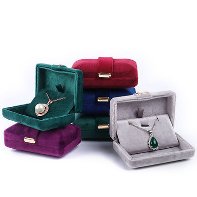 Custom Logo Metal Jewelry Packaging Box for Luxury Red Earrings Bracelet Necklace Ring