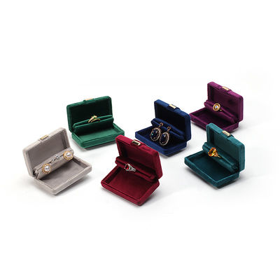 Custom Logo Metal Jewelry Packaging Box for Luxury Red Earrings Bracelet Necklace Ring