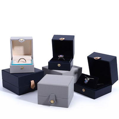 Customized Jewelry Package Grade Velvet Box with Logo and Silk Screen Printing