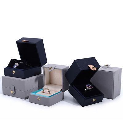 Customized Jewelry Package Grade Velvet Box with Logo and Silk Screen Printing