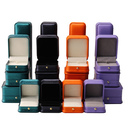Buy Customized Hanhong 2023 Luxury Gift Ring Jewelry Box Packaging Hot Stamping Logo Box online manufacture